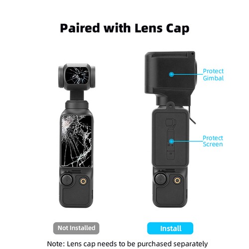 Kamera Displayschutzfolie Silikon Schutz Cove für DJI Osmo Pocket 3 - Bild 11 von 14