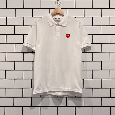 PLAY COMME DES GARÇONS Unisex Polo Comme des Garçons PLAY Heart Applique Polo | Saks Fifth Avenue