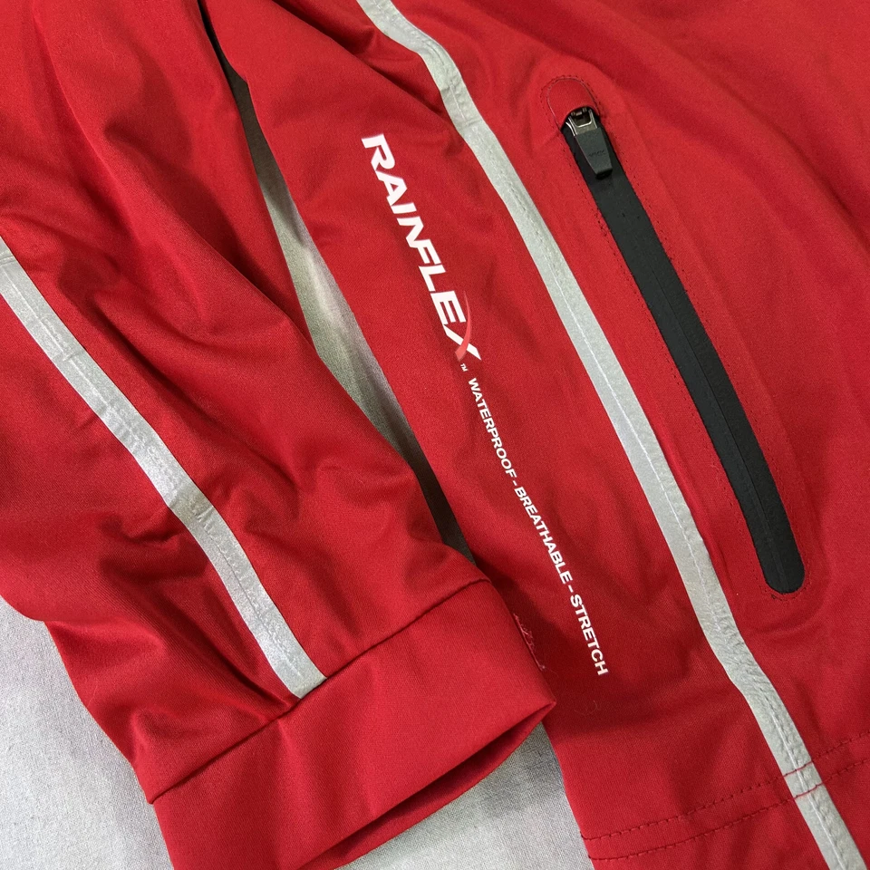 Sun Mountain Jacket Womens XL Red Rainflex Waterproof Golf Windbreaker Lined - Image 4 of 4