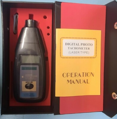 Vktech DT-2234C Digital Contact Tachometer RPM Meter Surface Speed Meter Speedo