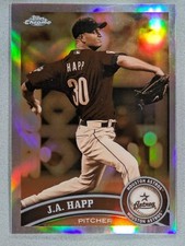2011 Topps Chrome - J.A. Happ #168 Sepia Refractor /99 Astros