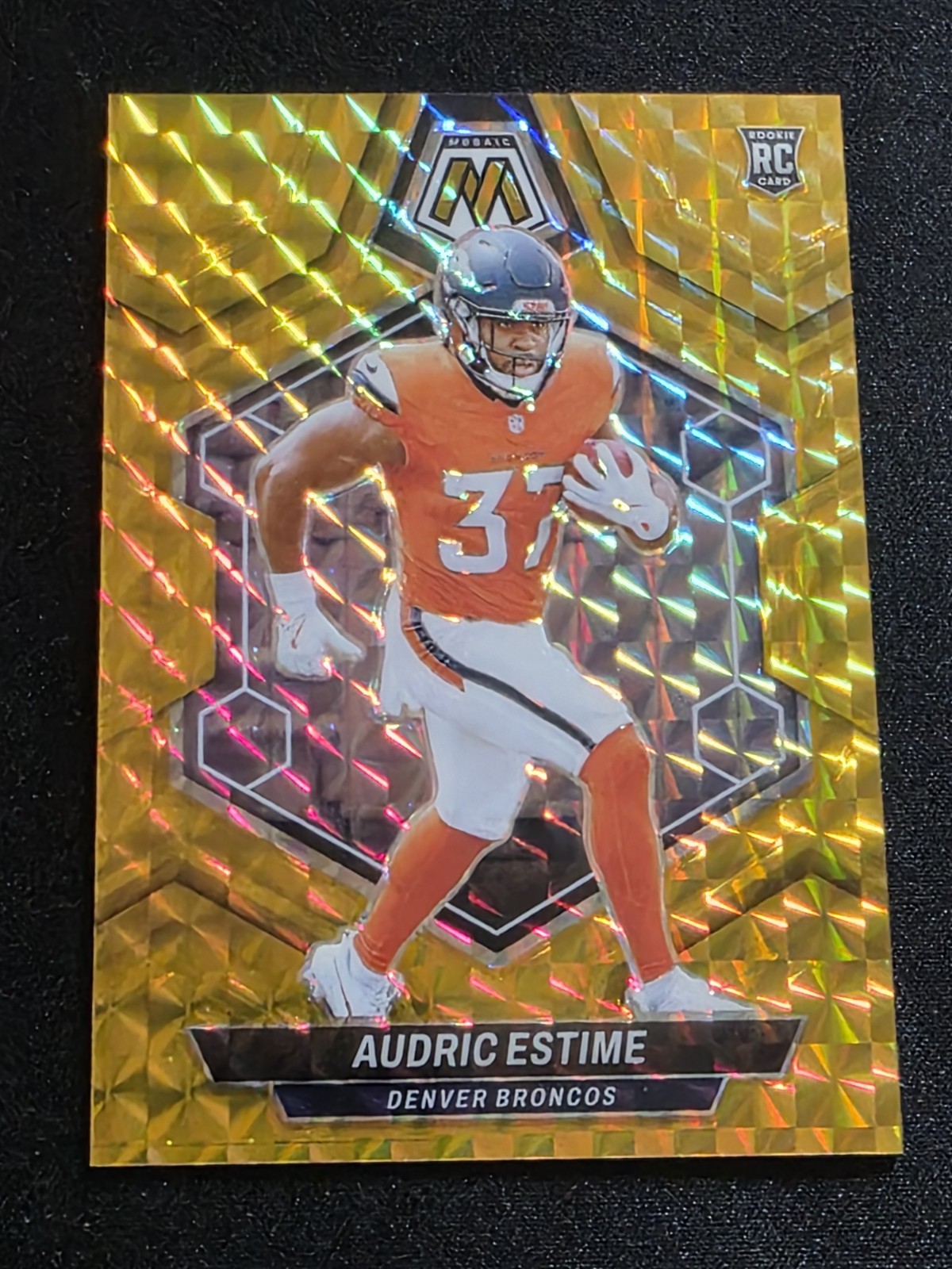 2024 Panini Mosaic AUDRIC ESTIME #392 RC Rookie Gold Mosaic /10 SSP