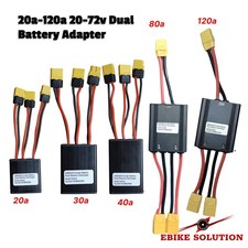 Dual Battery Connection Adapter Parallel Module Increase Battery Capacity