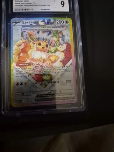Pokémon TCG CGC 9 Eevee ex Black Star Promo 174 EX Basic Stage 200 HP Card