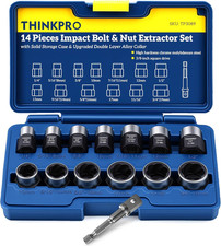 14pc Bolt Extractor Kit Impact Grade Screw Nut Remover Set