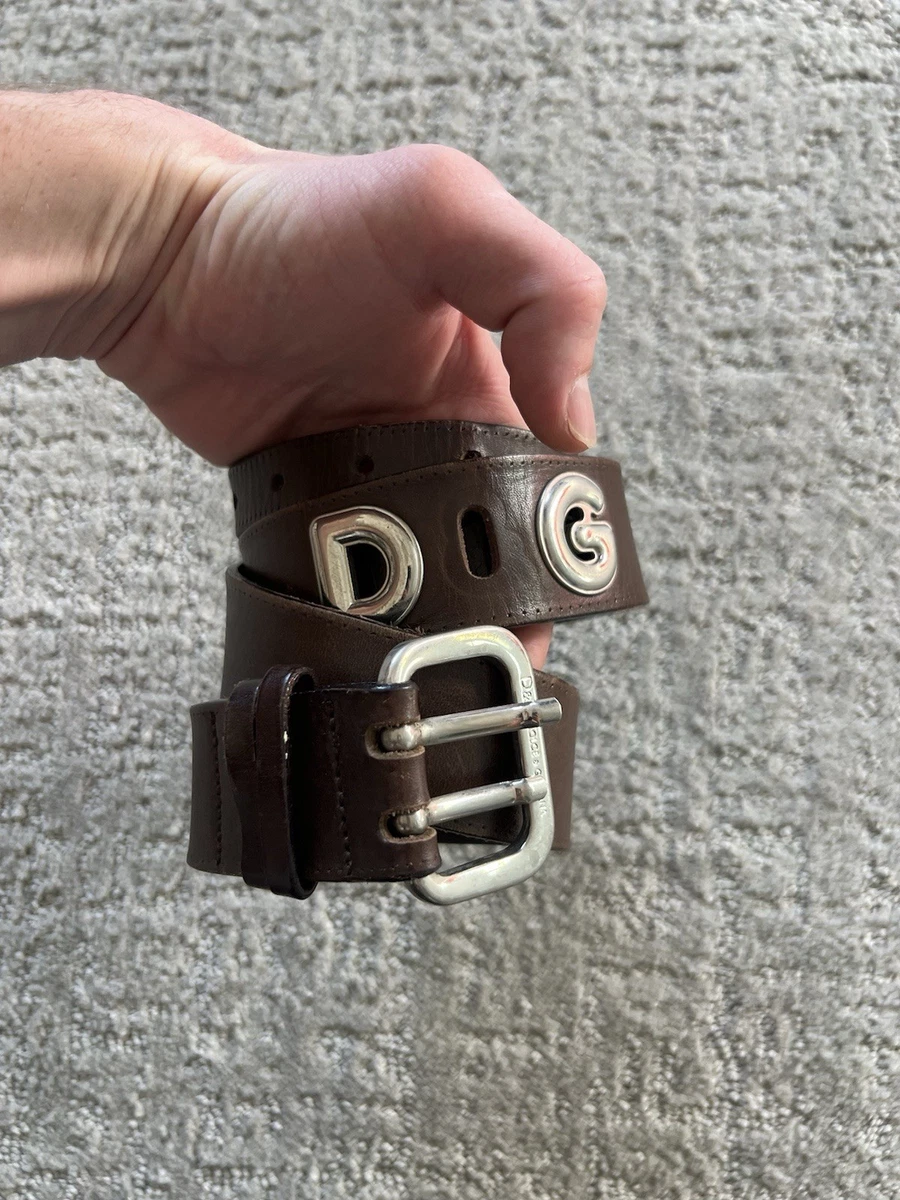 Ceinture Luxe Dolce & Gabbana DG Belt Keyhole - Noir Taille 80 - Neuf Avec étiquettes