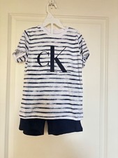 Calvin Klein Kids 2-Piece Classic Logo T-Shirt and Shorts 8T