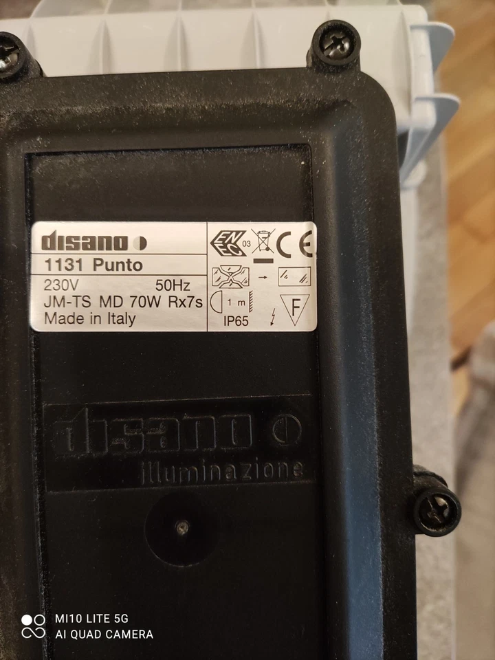 Faro da cantiere DISANO colore argento misure vedi foto delle istruzioni - Immagine 3 di 4