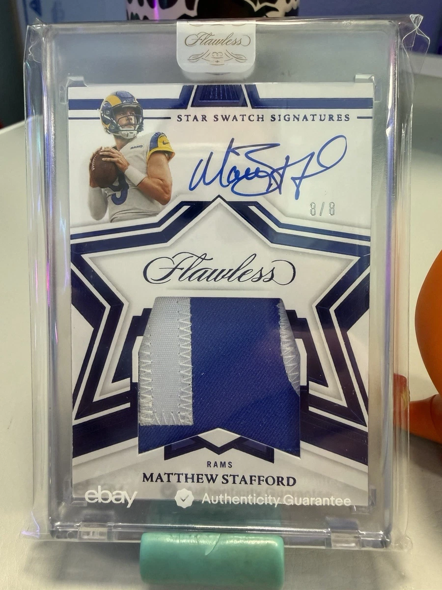 Panini Matthew Stafford Memorabilia Football Sports Trading Cards