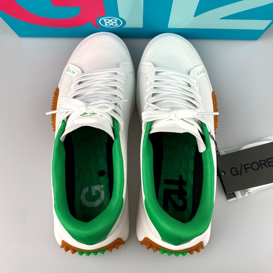 G/FORE GOLF SHOES MEN'S G.112 GOLF SHOE SNOW/TOAST GREEN Select Size | eBay