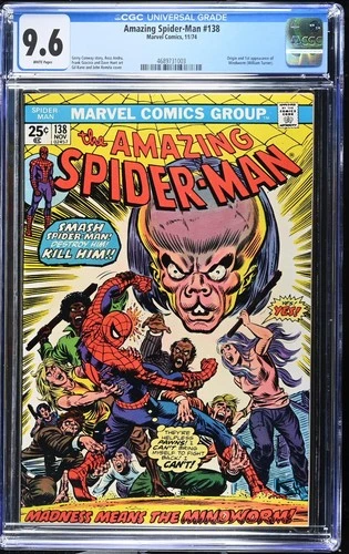 Amazing Spider-Man #138 (1974) 1st Mindworm CGC 9.6 ST530