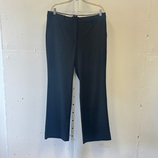 Pantalones de vestir Talbots Windsor negros de pierna recta para mujer 12 ropa de trabajo profesional