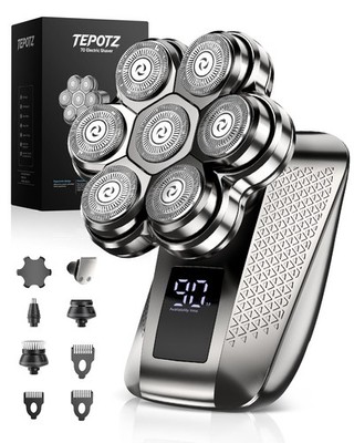 7D Head Shavers for Bald Men, Waterproof Wet or Dry Electric Razor for Men, 5...