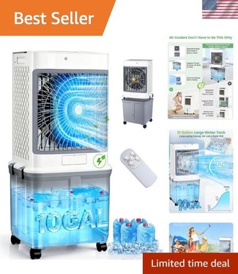Portable Air Conditioners,Evaporative Cooler 2026 Upgraded Swamp Cooler, Wind...