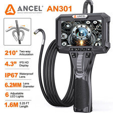 ANCEL Articulating Borescope 1080P HD Industrial Endoscope Inspection Camera USA