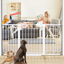 Cumbor 29.7-57" Extra Wide Baby Gate for Stairs, Mom'S Choice Awards Winner-Dog