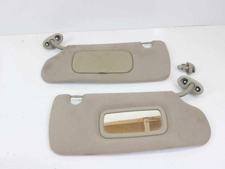 2004-2009 Dodge Durango Driver Passenger Side Sun Visor Pair Set Cloth Foto 2 de 4