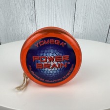 VINTAGE YOMEGA Yo-Yo Power Brain ORANGE FLOATING CLUTCH SYSTEM 2001