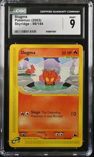 SLUGMA 99/144 SKYRIDGE POKEMON CGC 9 MINT