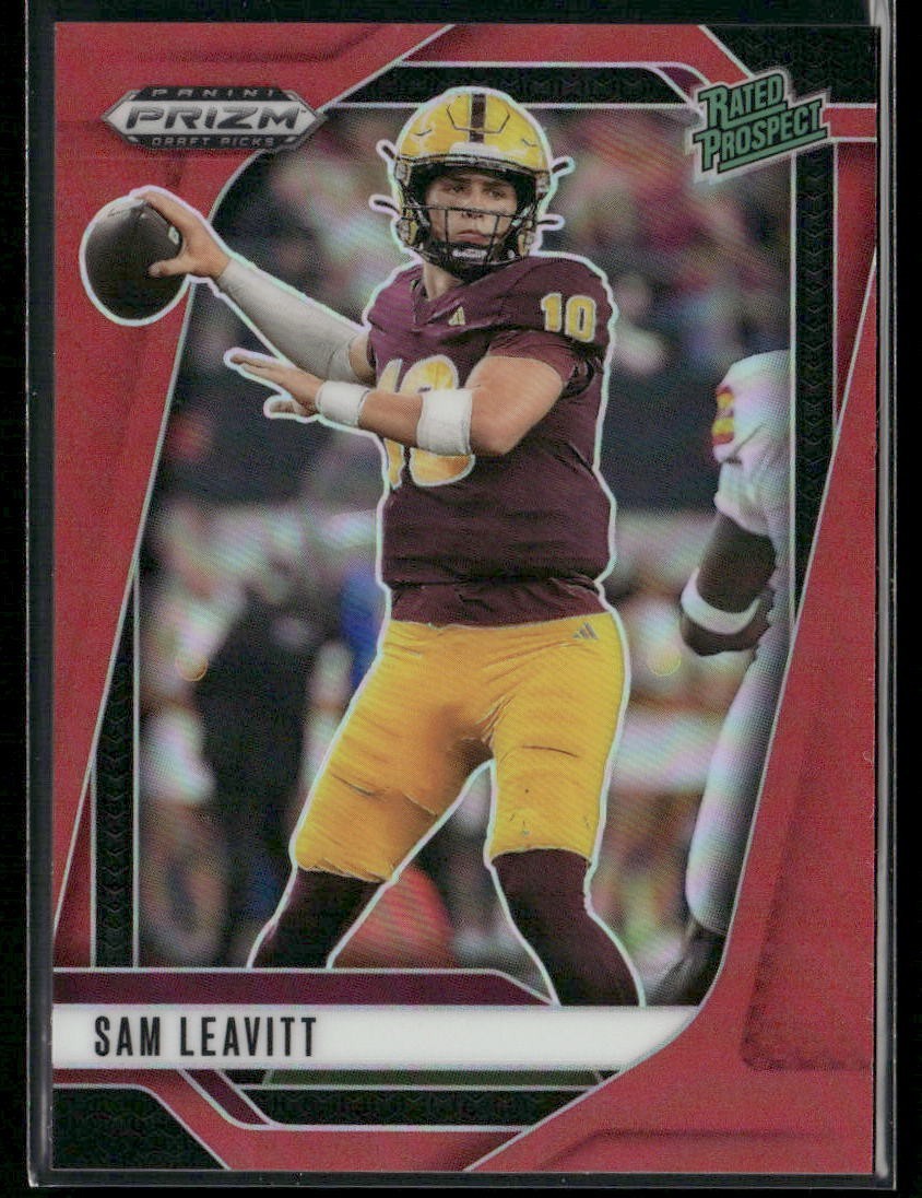 2025 Prizm Draft Sam Leavitt Red Prizm Rated Prospect /399