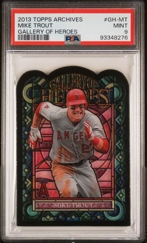 2013 Topps Archives Gallery of Heroes Mike Trout PSA 9 Mint