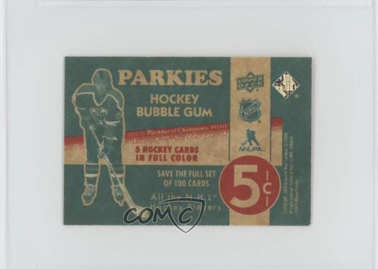 2022 Parkhurst Champions 51 Retros Rookies Wrapper Back Lukas Reichel Rookie RC - Image 2 of 2