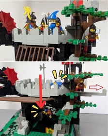 LEGO 6082 Fire Breathing Fortress Magic Dragon Castle Minifigures