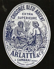old advertising papers: Cambrai: ARLATTE (schicory) label P12113