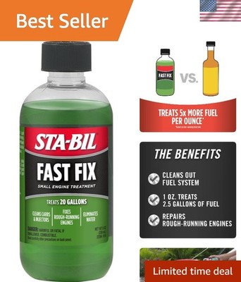 8oz Fast Fix Small Engine Cleaner   Treats 20 Gallons, Versatile for All Engines