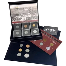IMPACTO COLECCIONABLES - 6 WWII German Coins (1936-1945) | Third Reich COA Set