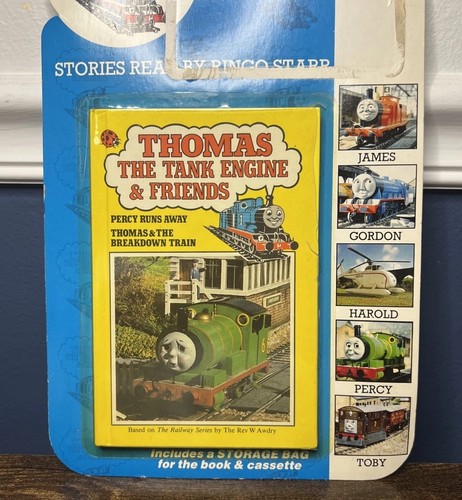 Vtg 1986 Thomas The Tank Engine Tell-A-Tale Ringo Starr Cassette Percy Beatles - Bild 5 von 8