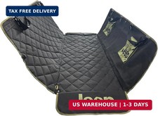 Jeep Vehicle Seat Protector for Dogs and Pets Charcoal Black Adjustable Seat C