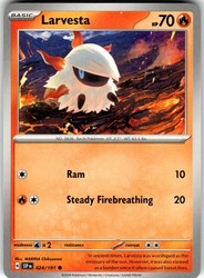 Larvesta 024/191 Surging Sparks Common