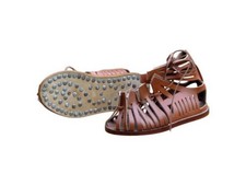 Medieval Warrior Roman Soldier Legionaire Brown Leather U.S. 10.5 Roman Sandals