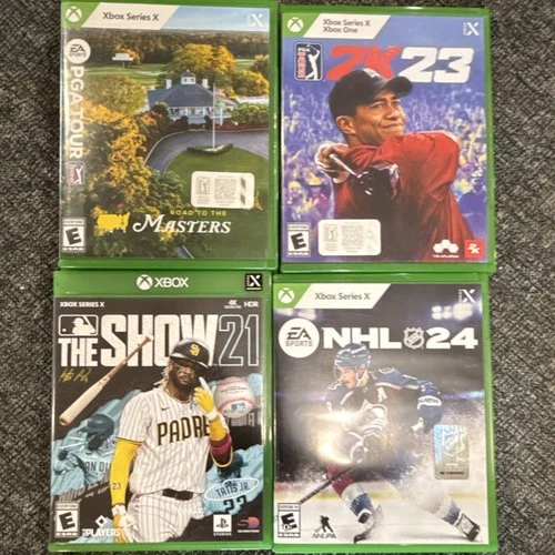 Xbox Series X Sports Lot: PGA TOUR, 2K23, MLB The Show 21, NHL 24 + Multiplayer