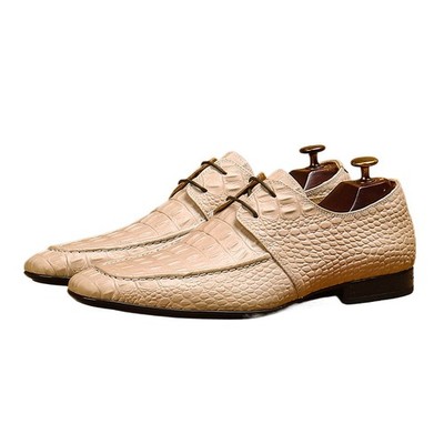 Casual Leather Shoes with Thick Soles.Men's Formal Business Leather Shoes.
