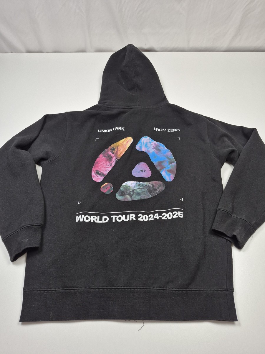 Linkin Park Hoodie Mens Medium Black From Zero World Tour Full Zip