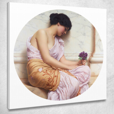 John William Godward, jwg89 Gemälde auf Leinwand gedruckt