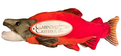 CABIN CRITTERS SOCKEYE SALMON PLUSH STUFFED ANIMAL TOY 10''