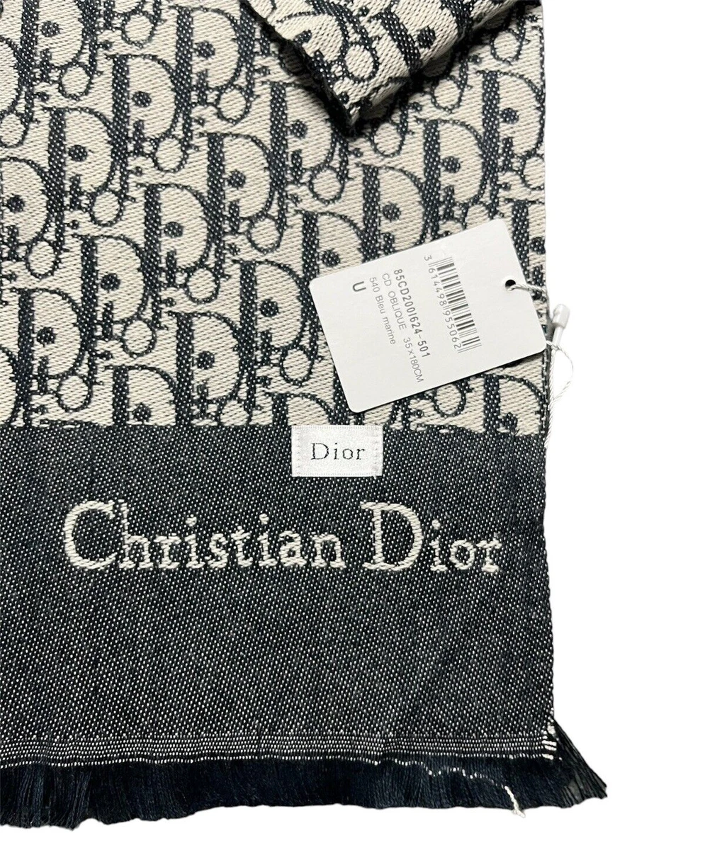 Christian Dior Oblique Cashmere Scarf