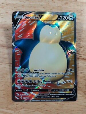 Snorlax V 197/202 Sword & Shield NM Ultra Rare Full Art Pokemon Card | eBay Snorlax V 197/202 Sword & Shield NM Ultra Rare Full Art Pokemon Card | eBay