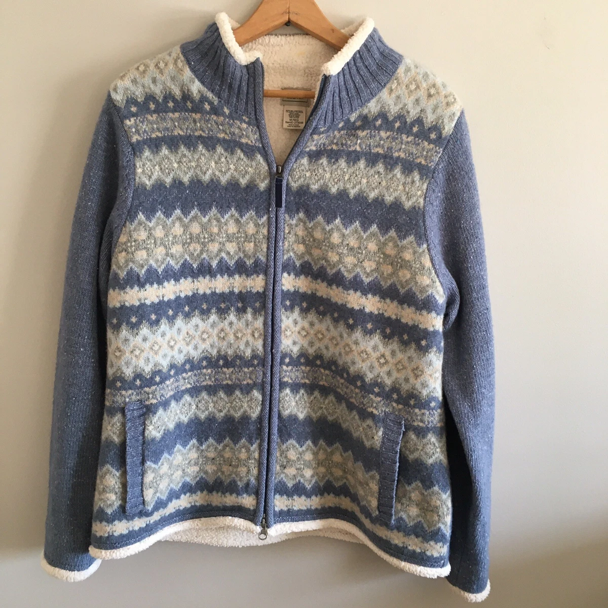 Ll bean shop sherpa lined cardigan