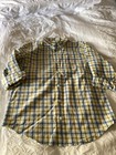 janie and jack boys new with tags size 12 blue and yellow plaid oxford shirt — photo 3