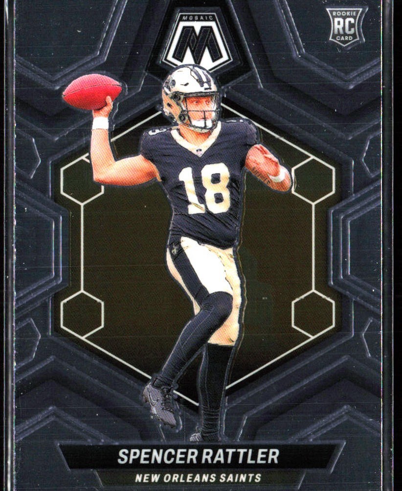2024 Panini Mosaic No Huddle Spencer Rattler #393 (Saints) RC