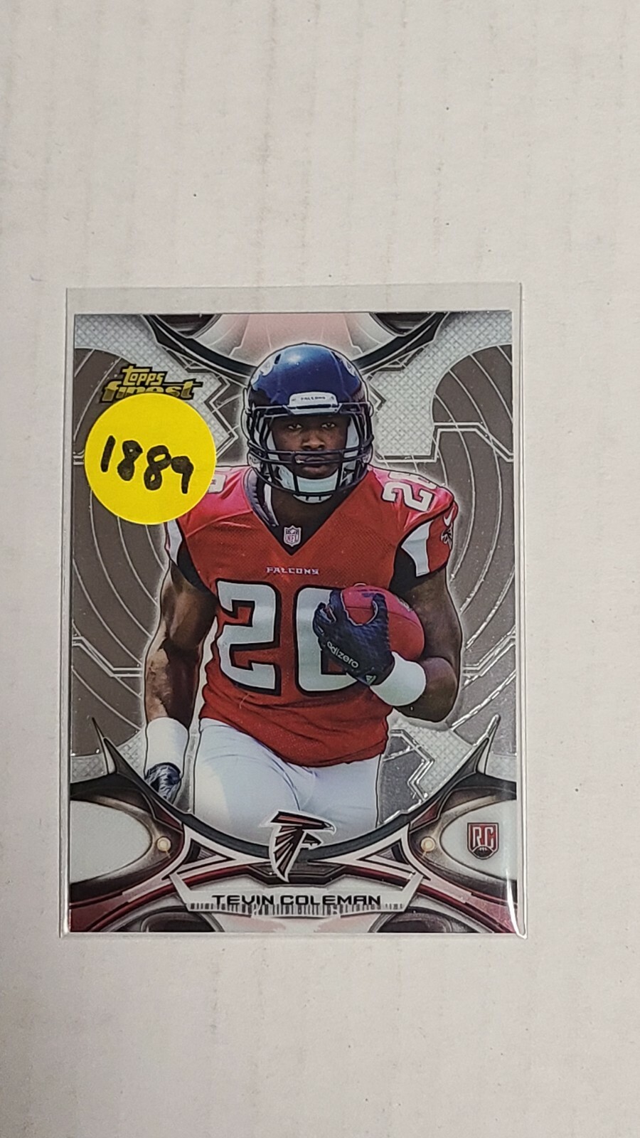 2015 Topps Finest Football #119 Tevin Coleman RC Atlanta Falcons | eBay