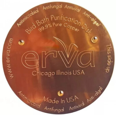 Erva Bird Bath Copper Purification Disk, Antimicrobial