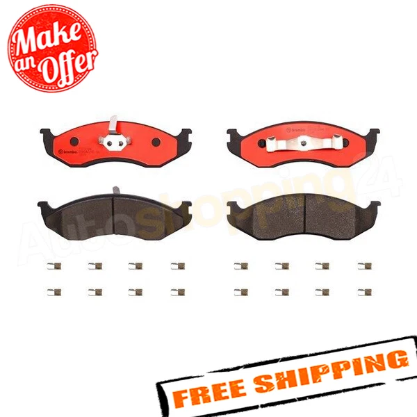 Juego de pastillas de freno de disco delanteras de cerámica Brembo P37004N NAO Foto 2 de 4