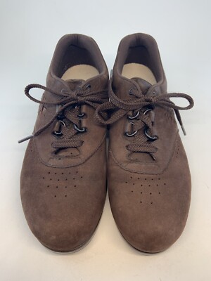 SAS Brown Nubuck Free Time Lace Up Diabetic Oxfords, size 8 