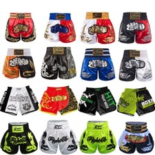 Muay Thai Fight Shorts Breathable Kick Boxing Pants Women Men Kids Mma Training