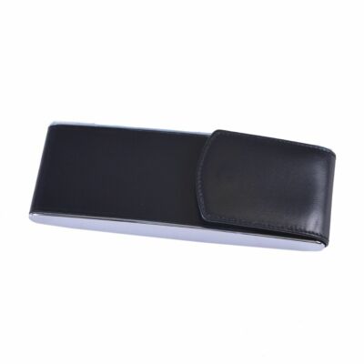 Gianfranco Ferre Metal Leather Covered Hard Shell Pencil Case